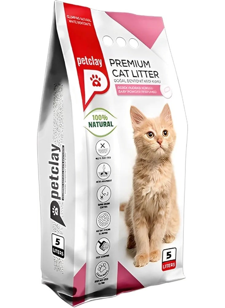 Petclay 5 LT Baby Powder
